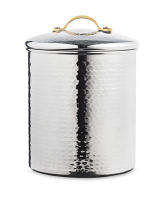 Martha Stewart Collection Hammered Stainless Steel Canisters, Set Of 2 ...