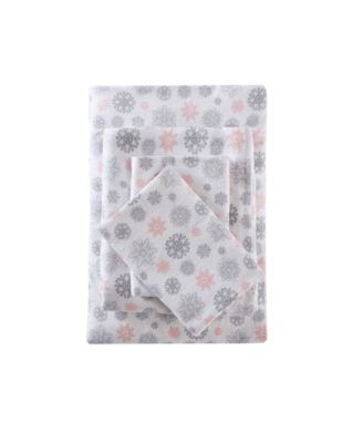 Novelty Printed Cotton Flannel 3-Piece Sheet Set, Twin