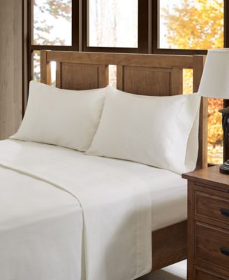 Novelty Printed Cotton Flannel 4-Pc. Sheet Set, Queen