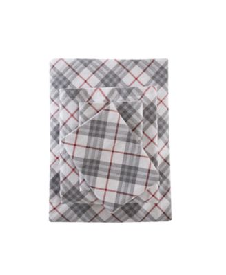 Novelty Printed Cotton Flannel 4-Pc. Sheet Set, California King