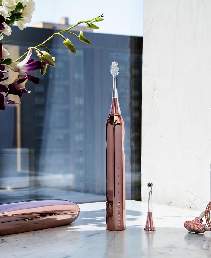 Supersmile Zina45 Deluxe Sonic Pulse Toothbrush Rose Gold Macy's