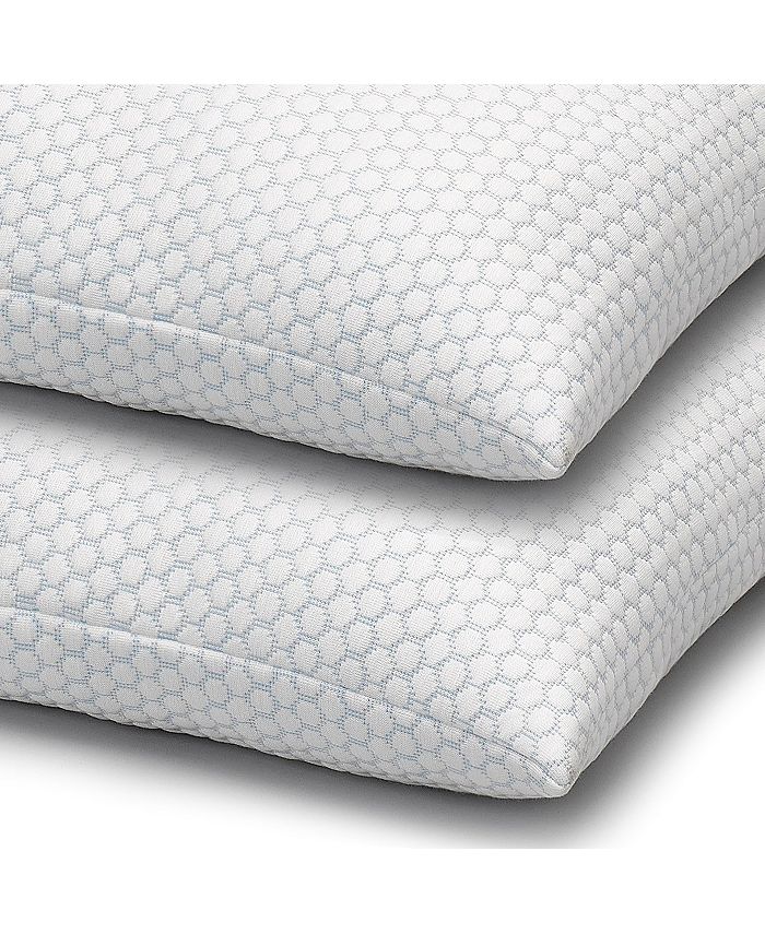 Ella Jayne 2 Pack Cool N' Comfort Gel Fiber Pillow with CoolMax