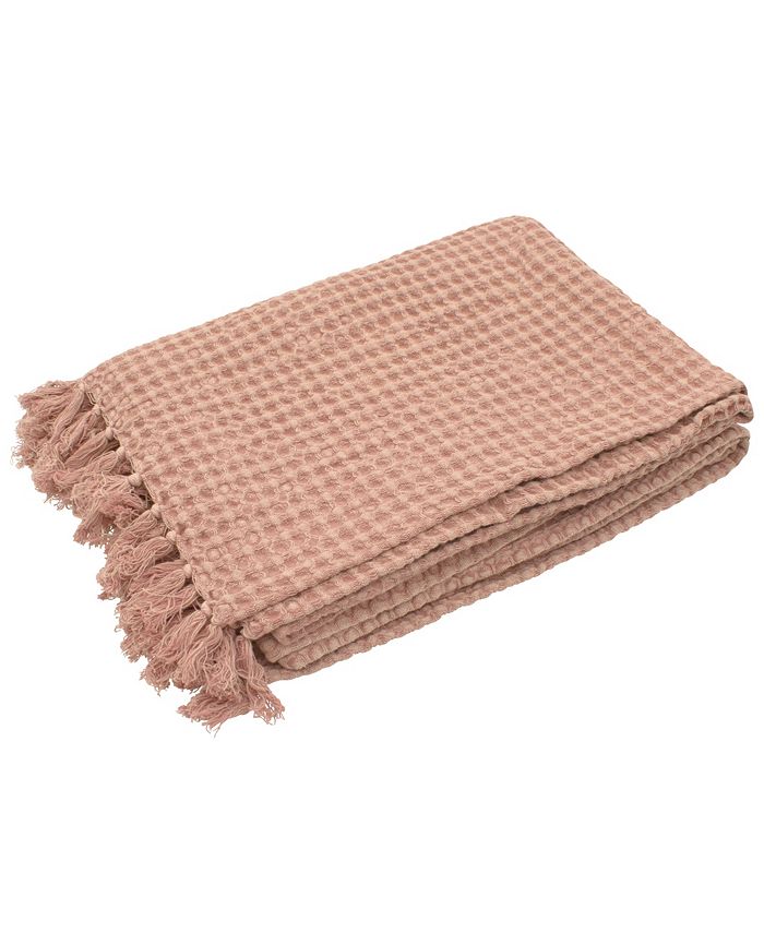French Connection Cotton Stonewash Throw Blanket, 50"x60" Macy's
