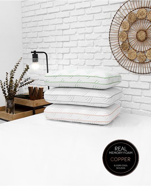 Sensorgel Closeout Wellness Memory Foam Pillow Collection With Built In Icool Technology System Created For Macys Reviews Pillows Bed Bath Macy S