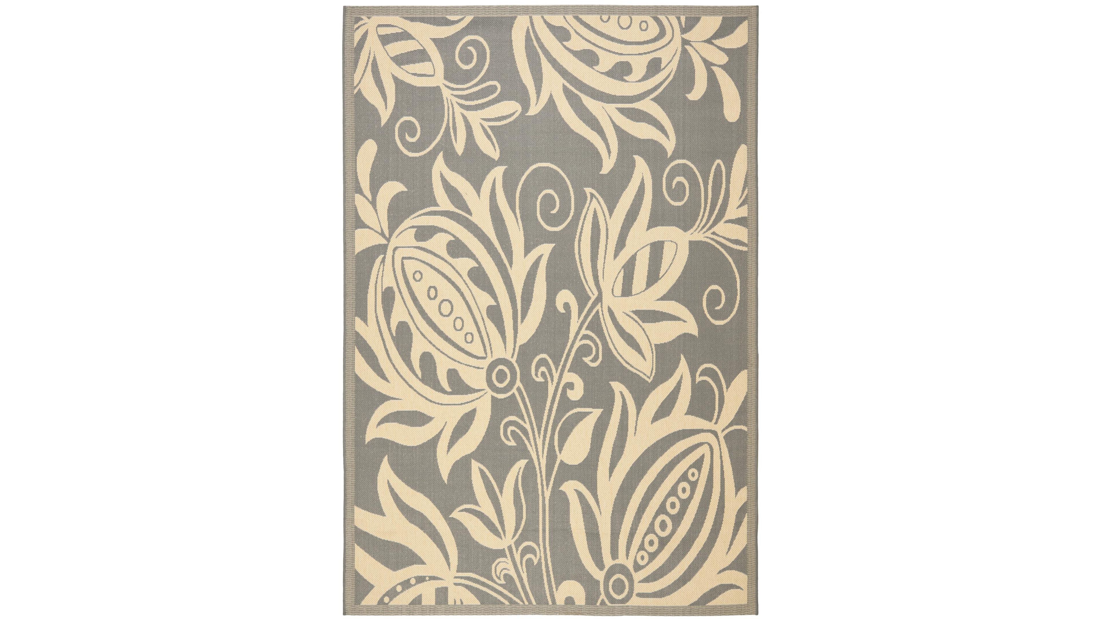 Safavieh Courtyard CY2961 Gray and Natural 8' x 11' Sisal Weave Outdoor Area Rug