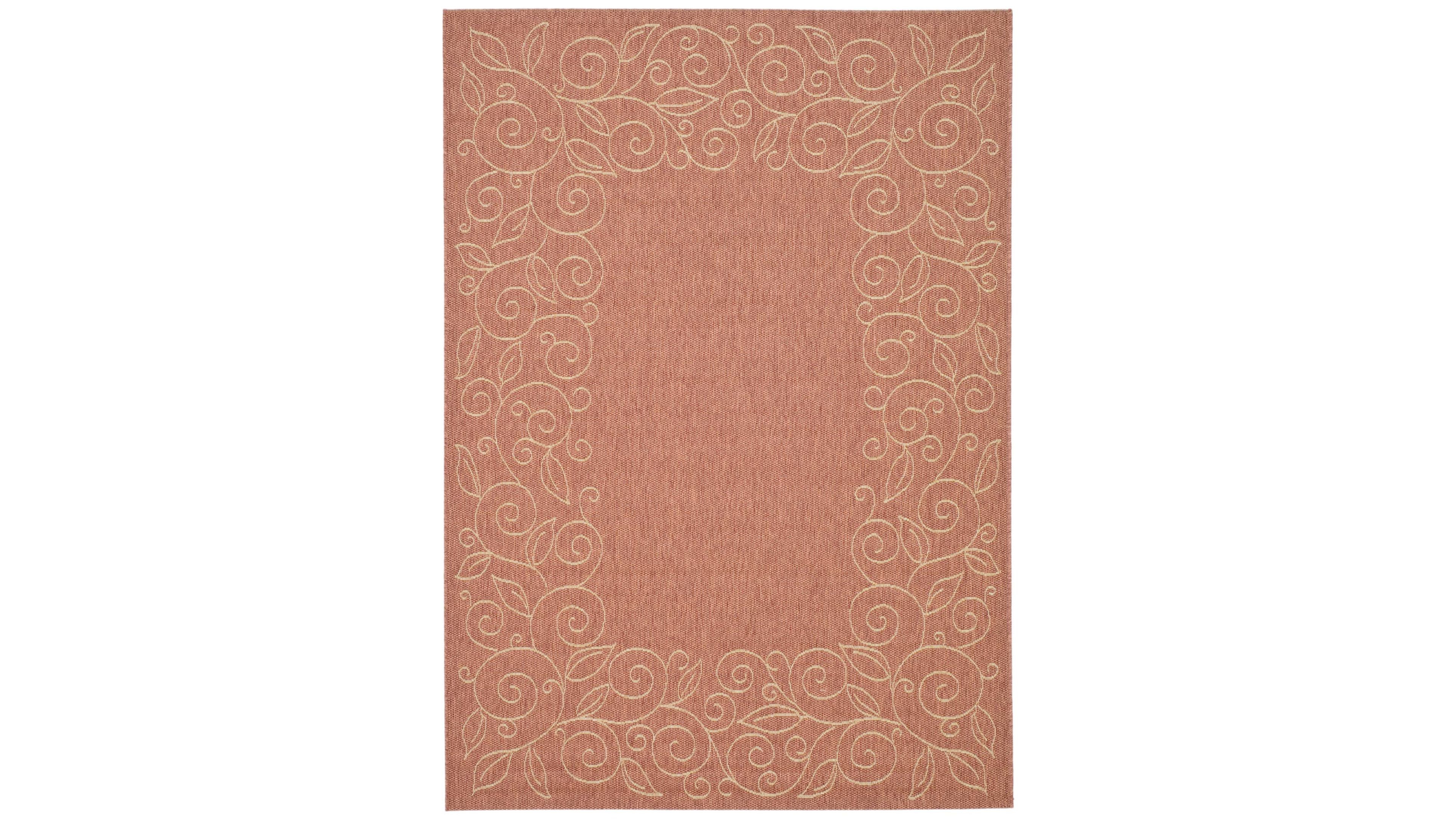 Safavieh Courtyard CY5139 Terracotta and Beige 8' x 11' Outdoor Area Rug