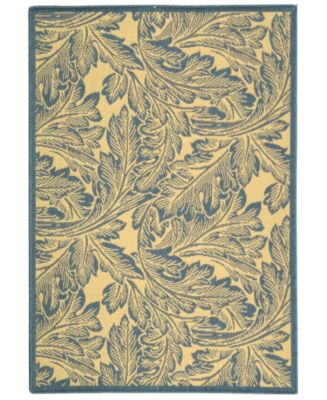 Safavieh Courtyard Natural and Blue Area Rug Collection - Macy's
