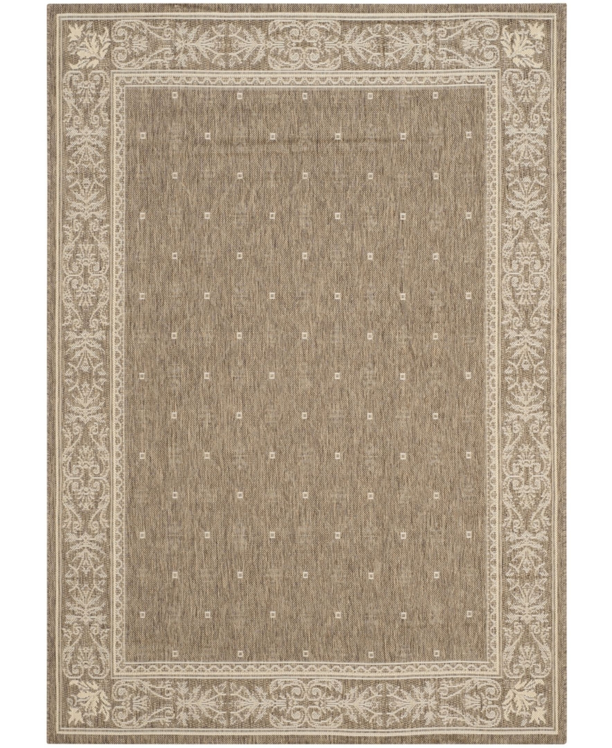 Safavieh Courtyard Cy2326 Brown And Natural 8' X 11' Outdoor Area Rug