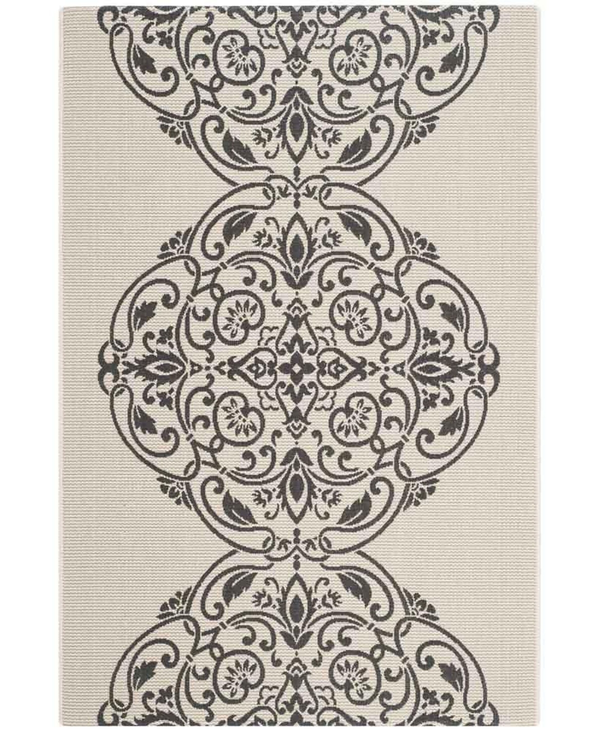 Martha Stewart Collection Silhouette 8' x 11'2in Outdoor Area Rug, Created for Macy's - Cream