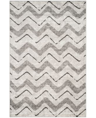 Adirondack Silver and Charcoal 6' x 9' Area Rug