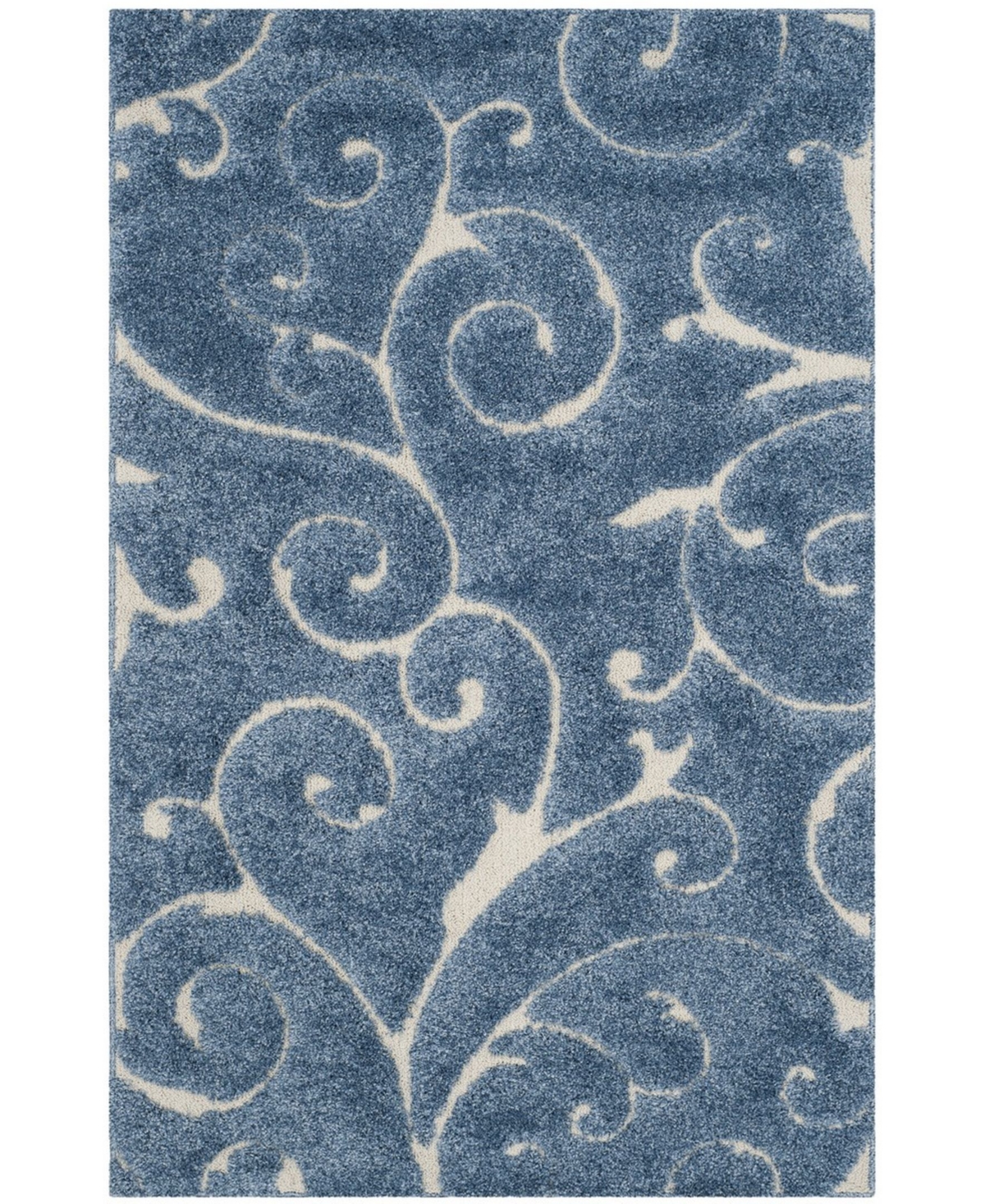 Safavieh Shag 6' x 9' Area Rug - Light Blue/Cream