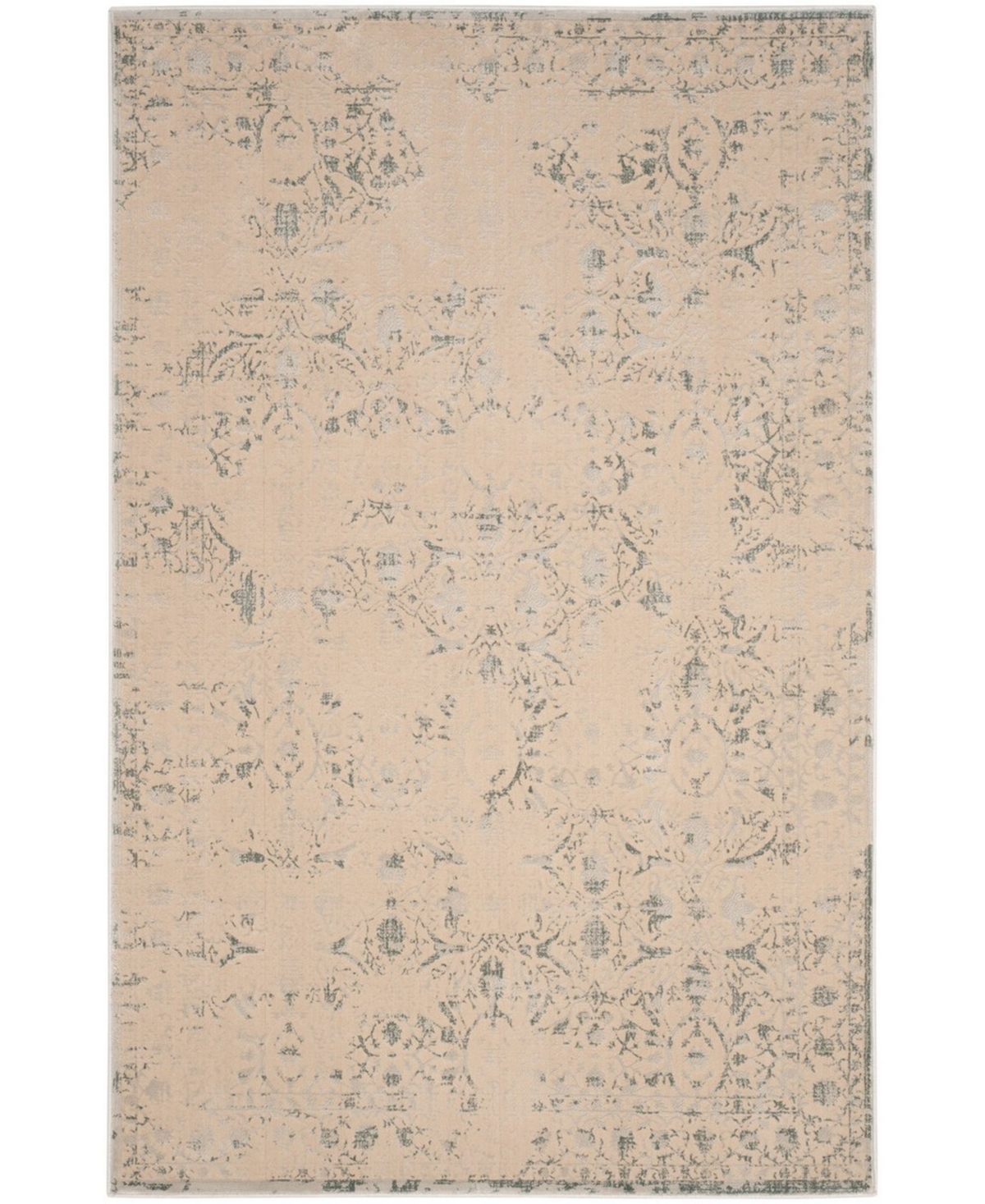 Safavieh Brilliance Cream and Light Blue 6'7in x 9'2in Area Rug - Cream / Li