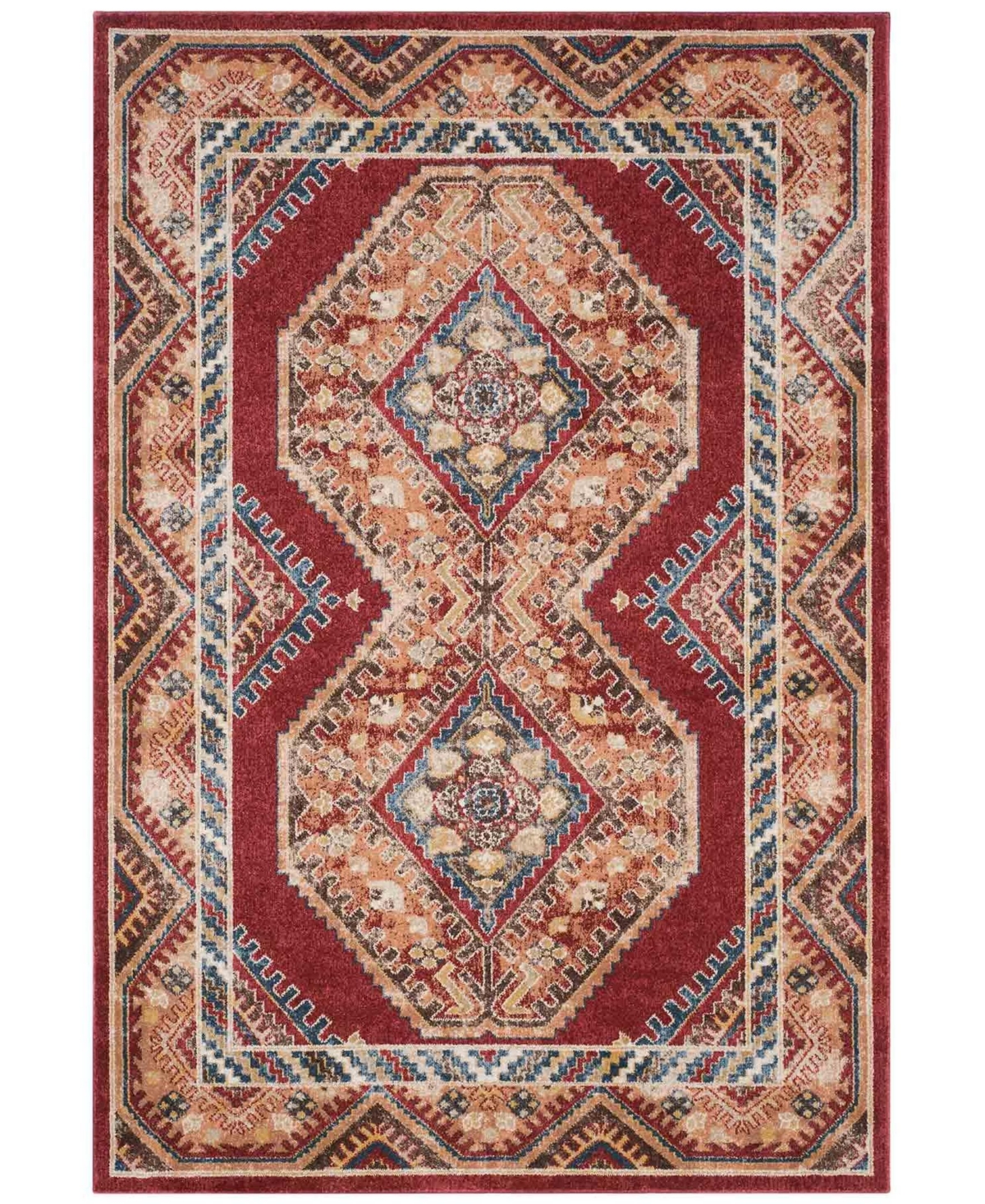 Safavieh Bijar Red and Rust 8' x 10' Area Rug - Red
