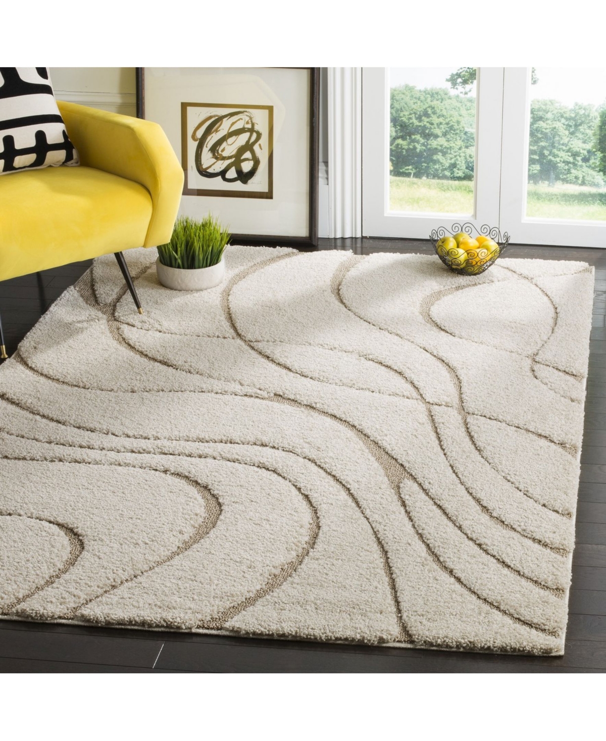 Safavieh Florida Shag SG471 Area Rug -Beige