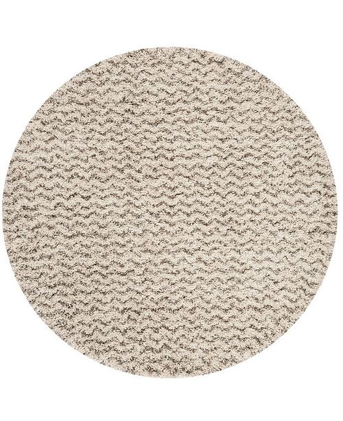 Safavieh Hudson Ivory And Gray 7 X 7 Round Area Rug Reviews Rugs Macy S