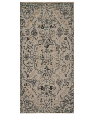 Safavieh Classic Vintage Clv102 Gray And Turquoise 4' X 6' Area Rug