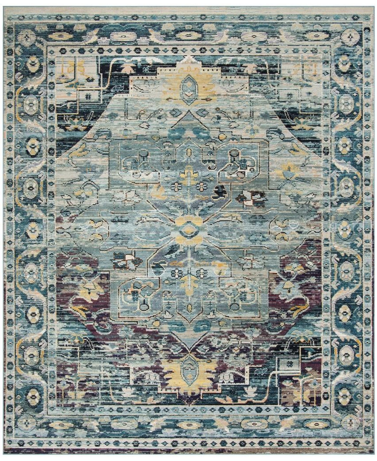 Safavieh Crystal Teal and Purple 12' x 18' Area Rug - Teal