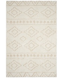 Sparta Ivory and Beige 6'7" x 6'7" Square Area Rug