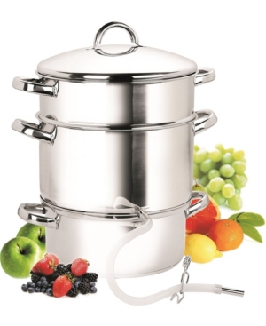 Cook N Home 11-Quart Stainless Steel Fruit Juicer Steamer Multipot, 28cm