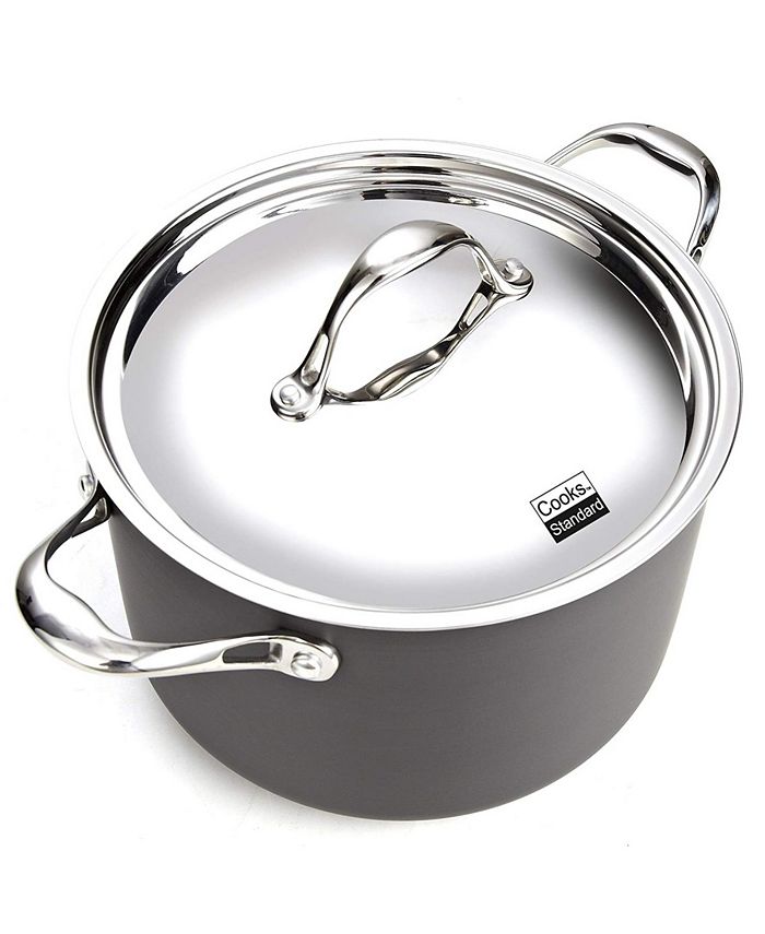 Cooks Standard 8Piece MultiPly Clad Hard Anodized Cookware Set