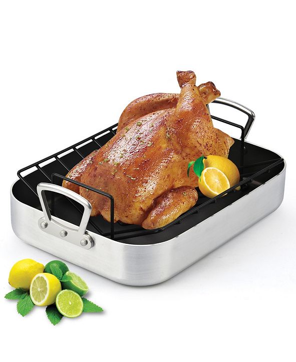 Cook N Home 16" X 12" Nonstick Roaster Pan with Rack & Reviews