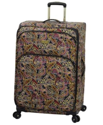 london fog purple paisley luggage