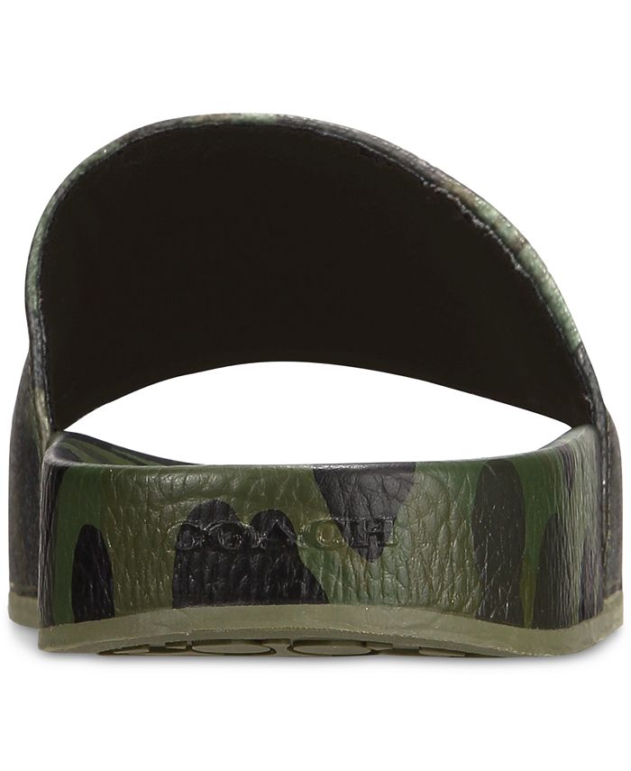 COACH Men's Camo Slide Sandals Macy's