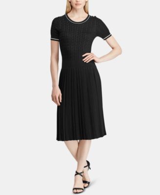 ralph lauren cable knit dress