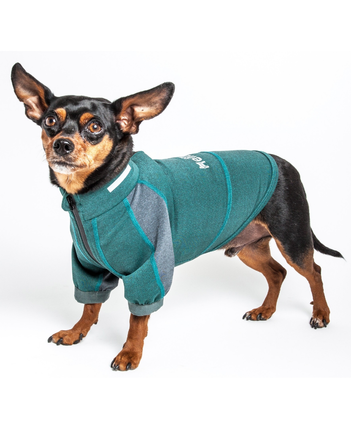 'Eboneflow' Flexible and Breathable Performance Dog Yoga T-Shirt - Green