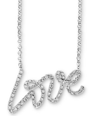 effy love necklace