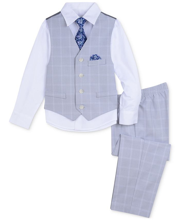 Boys' 5-Piece Tuxedo Set - Jacket, Shirt, Pants, Necktie & Bow Tie For Ages 6-16 Years - Formal Wear For Weddings, Graduation, Parties