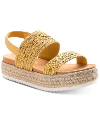 macy's yellow sandals