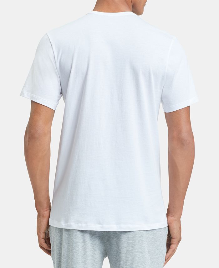 Calvin Klein Men's 5-Pk. Cotton Classics Crew Neck Slim Fit Undershirts ...