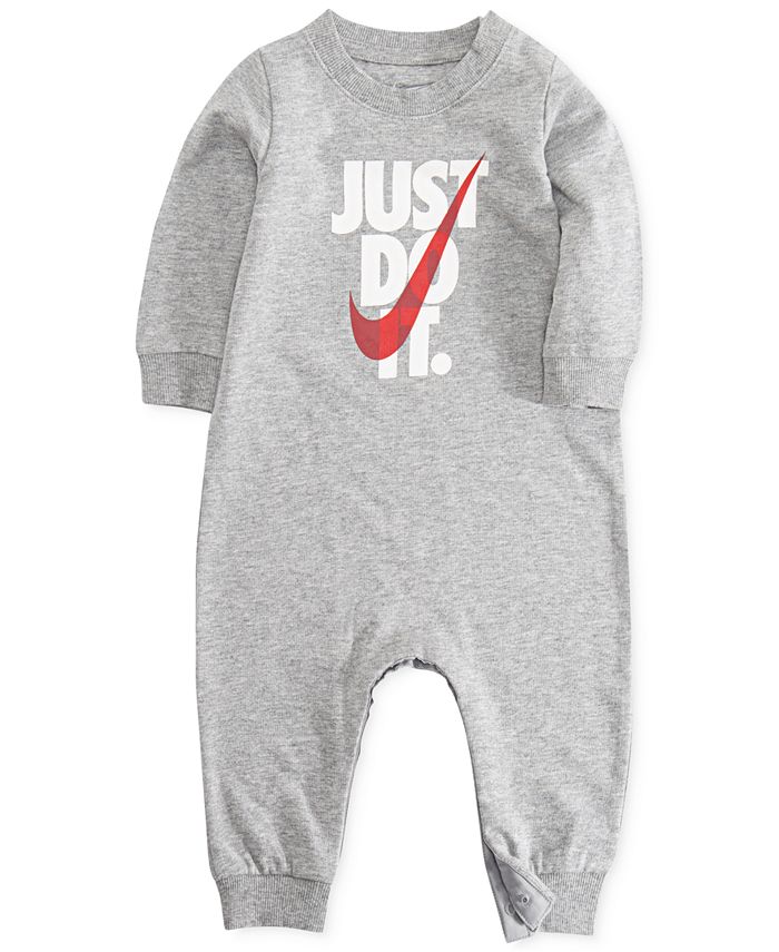 Nike Baby Boys Just Do It Graphic Coverall - Macy's
