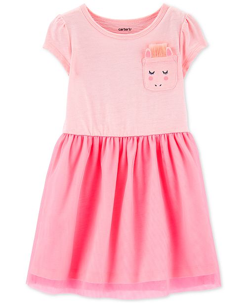 Carter S Toddler Girls Unicorn Pocket Tulle Dress Reviews All