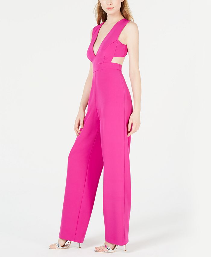 V-neck cutout jumpsuit