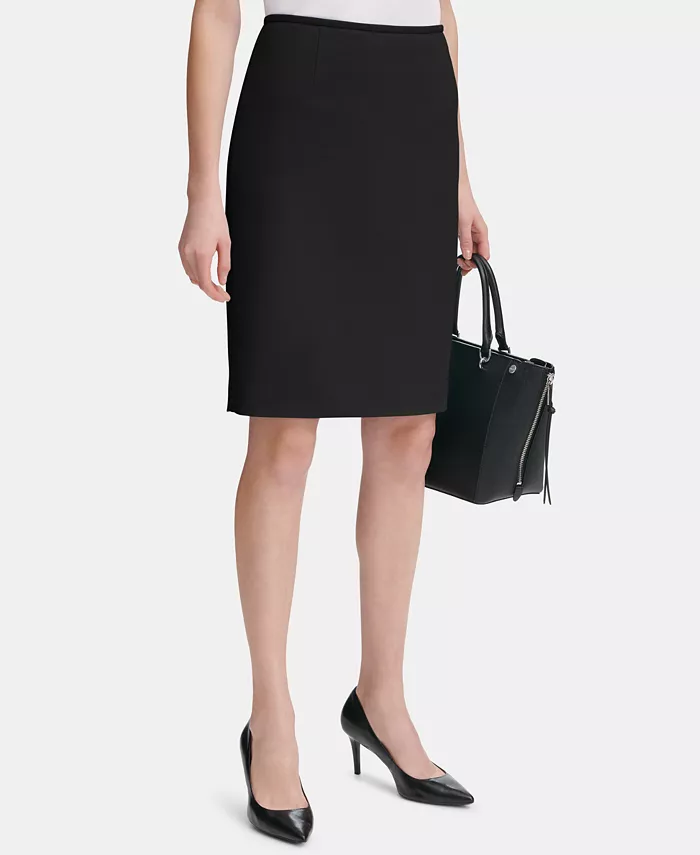 Calvin Klein Women's Straight Fit Suit Skirt