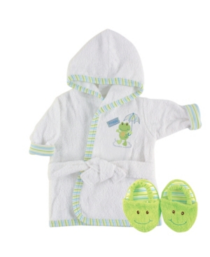 Luvable Friends Bath Robe with Slippers 0-9 Months