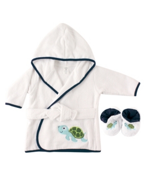 Luvable Friends Bath Robe with Slippers 0-9 Months