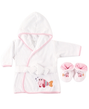 Luvable Friends Bath Robe with Slippers 0-9 Months