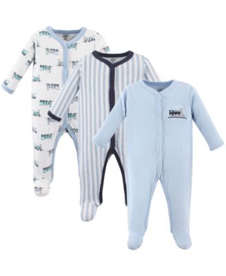 Soft Cotton Play-and-Sleep Bodysuit