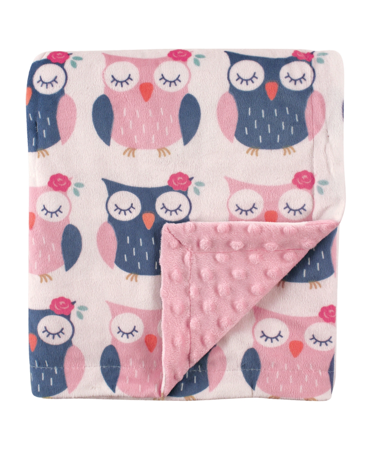 Hudson Baby Infant Girl Plush Mink Blanket