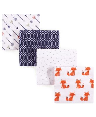 Boys Cotton Flannel Receiving Blanket Wraps