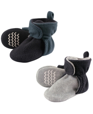 Hudson Baby Fleece Lined Scooties with Non Skid Bottom 2-Pack 0Months-4T