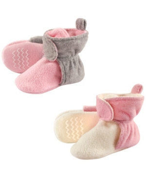 Hudson Baby Fleece Lined Scooties with Non Skid Bottom 2-Pack 0Months-4T