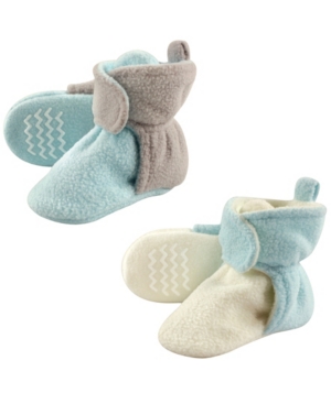 Hudson Baby Fleece Lined Scooties with Non Skid Bottom 2-Pack 0Months-4T