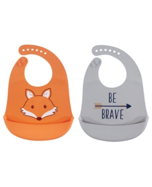 Hudson Baby Silicone Bibs 2-Pack One Size