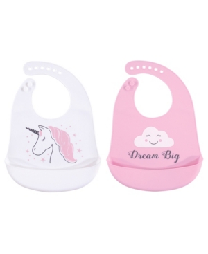 Hudson Baby Silicone Bibs 2-Pack One Size
