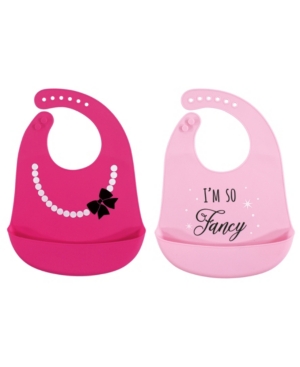 Hudson Baby Silicone Bibs 2-Pack One Size