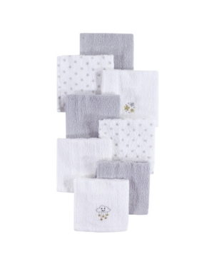 Hudson Baby Woven Terry Washcloths 8-Pack One Size